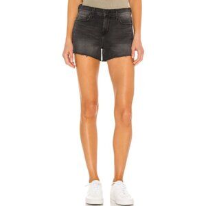 L'AGENCE 'Audrey' Mid-Rise Cutoff Denim Shorts, Vintage Black, 29